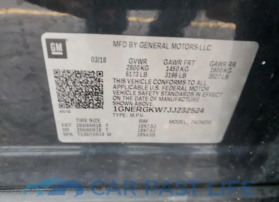 1GNERGKW7JJ232524# 13