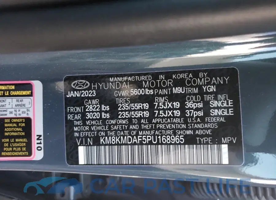 KM8KMDAF5PU168965# 13