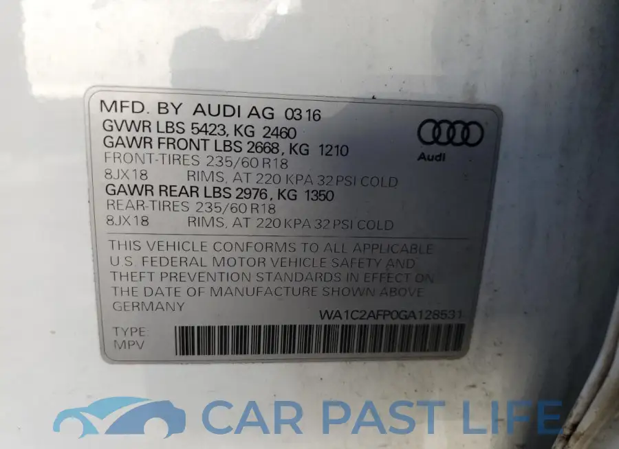WA1C2AFP0GA128531# 13