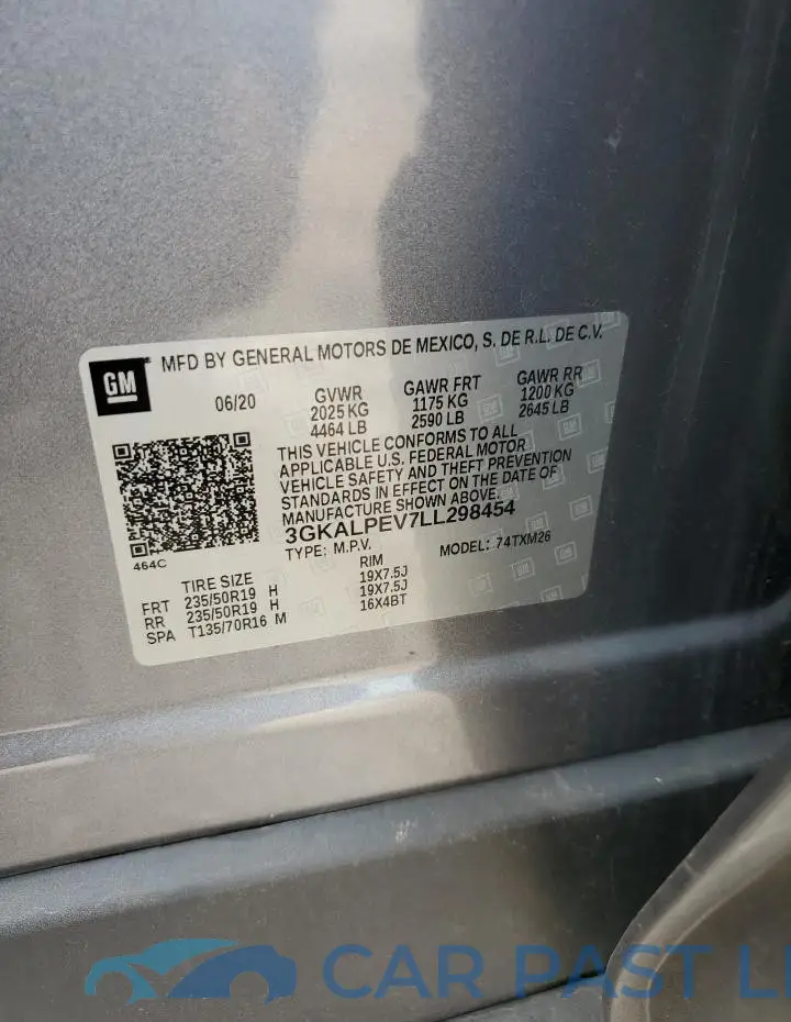 3GKALPEV7LL298454# 14