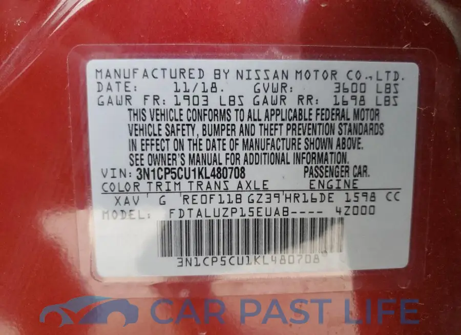 3N1CP5CU1KL480708# 14