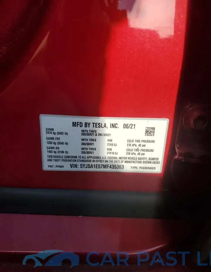 5YJSA1E57MF435363# 13
