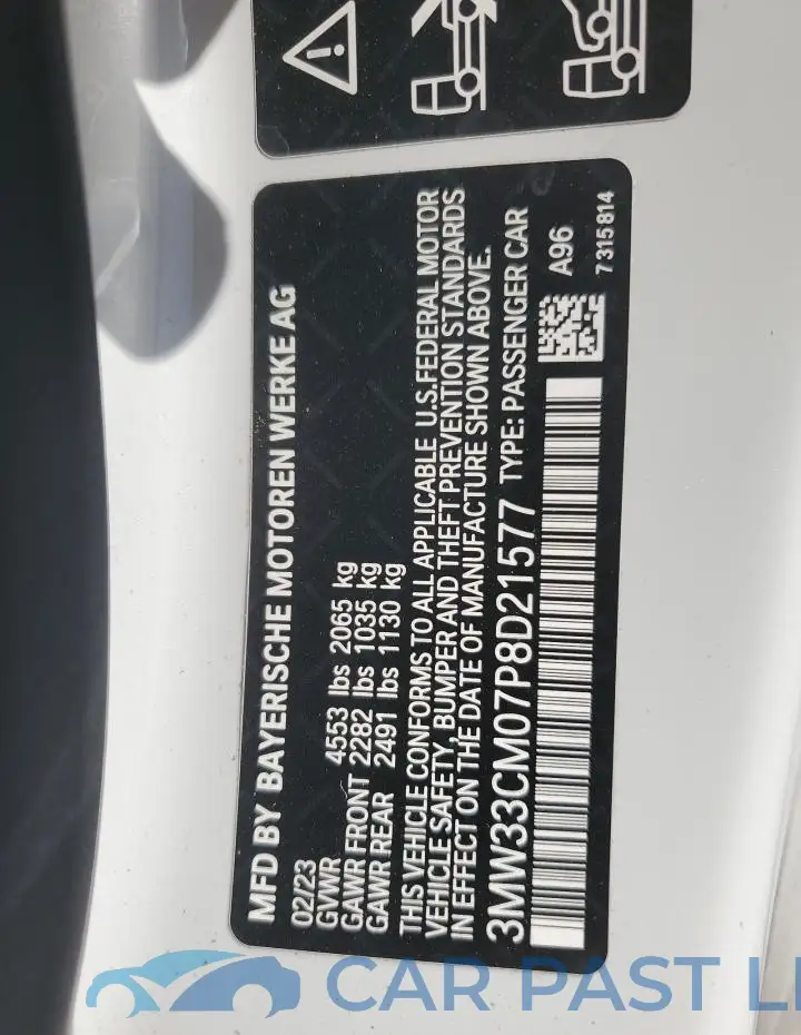 3MW33CM07P8D21577# 12