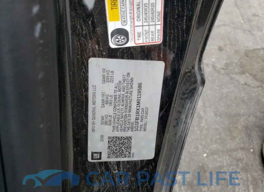 1G1FB1RX1M0119586# 12