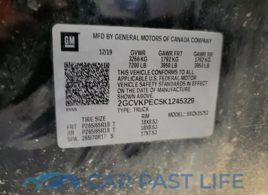 2GCVKPEC5K1245329# 13