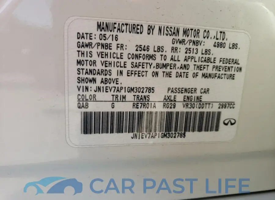 JN1EV7AP1GM302785# 12