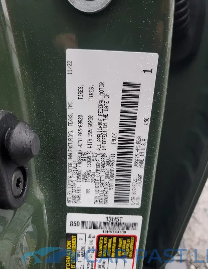 5TFLA5DB9PX065711# 12