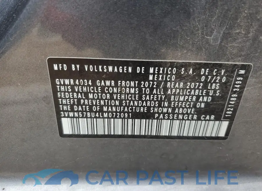 3VWN57BU4LM072091# 12