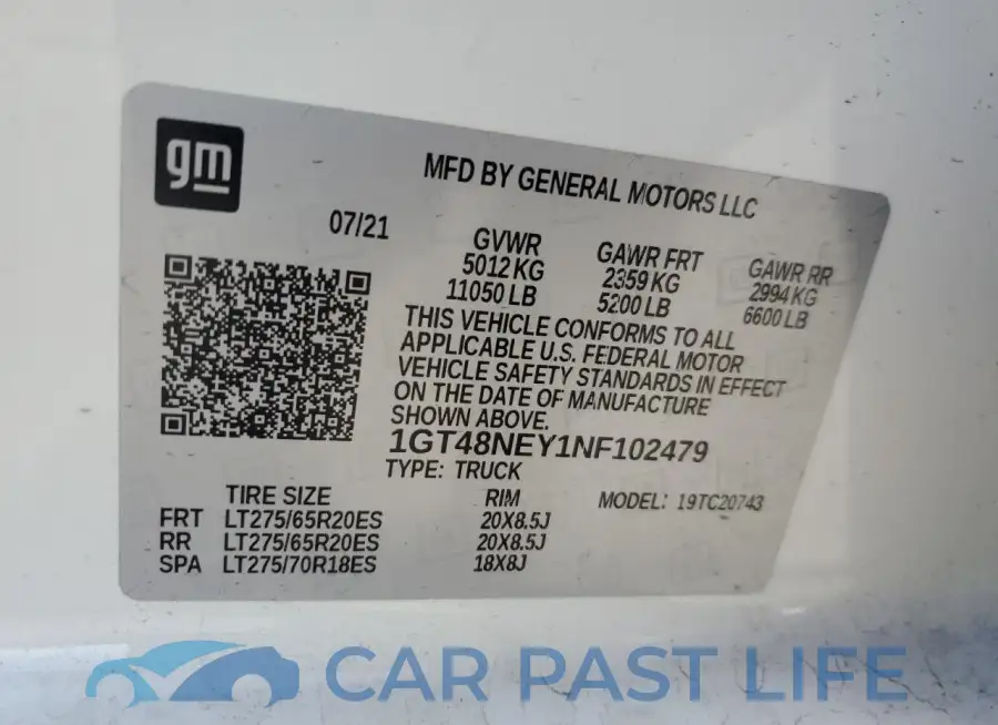 1GT48NEY1NF102479# 12