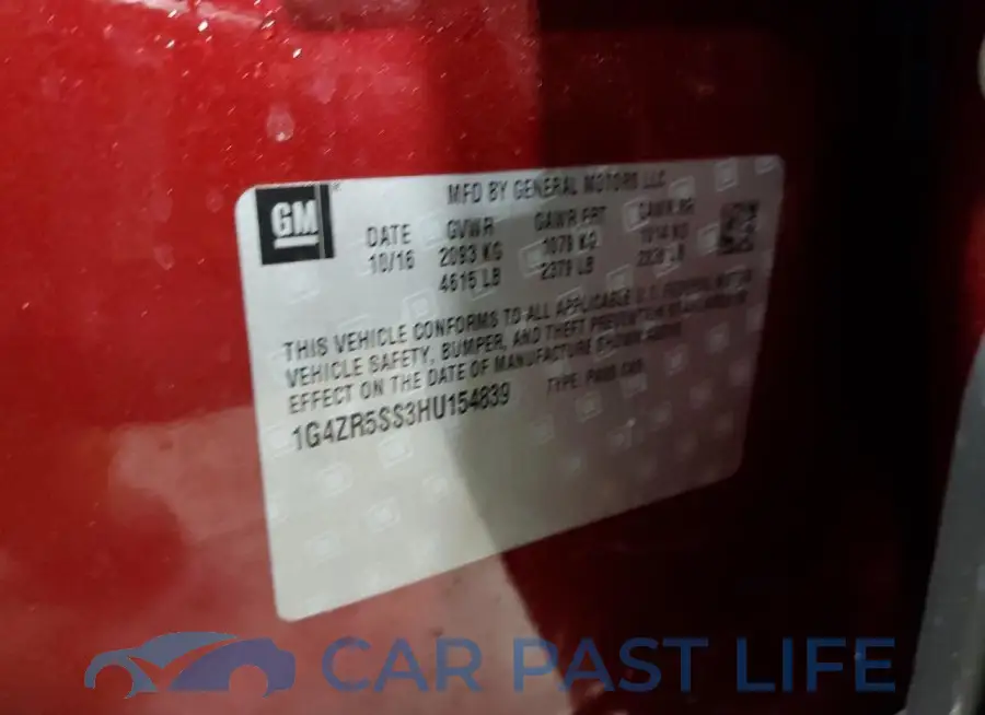 1G4ZR5SS3HU154839# 12