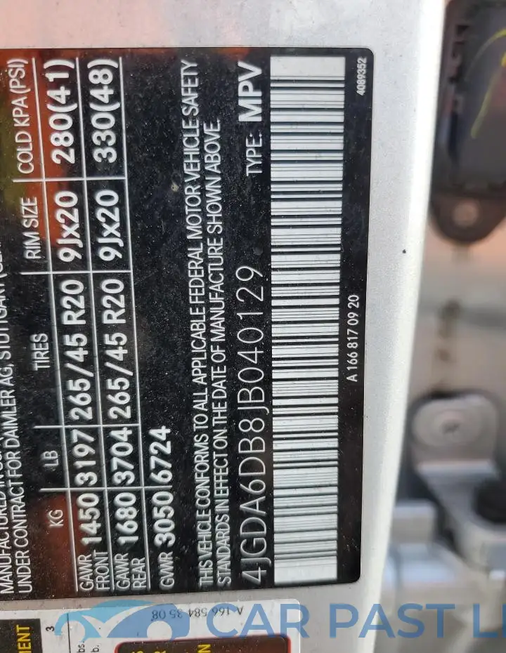 4JGDA6DB8JB040129# 12