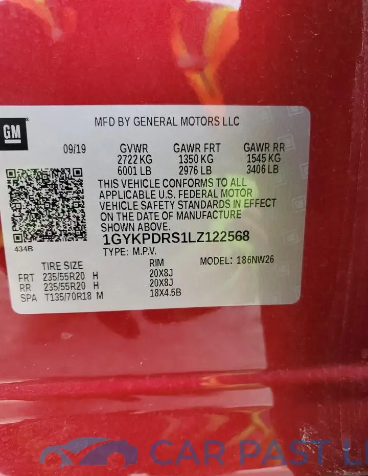 1GYKPDRS1LZ122568# 13