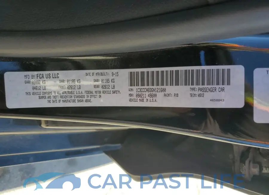 1C3CCCAB3GN121600# 12