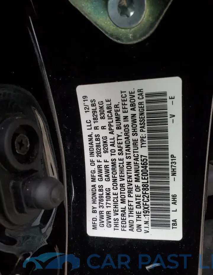 19XFC2F88LE004657# 12