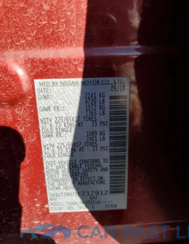 5N1AT2MV7KC717912# 13