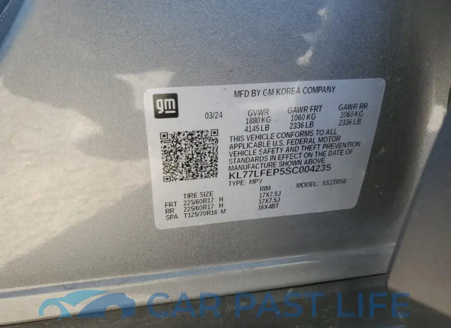 KL77LFEP5SC004235# 14