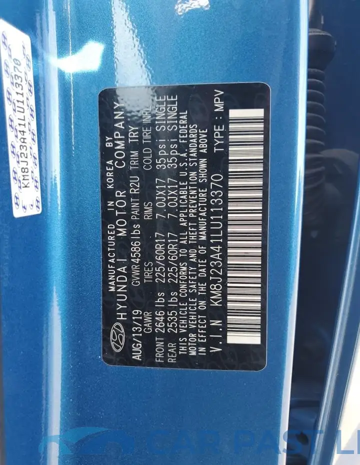 KM8J23A41LU113370# 13