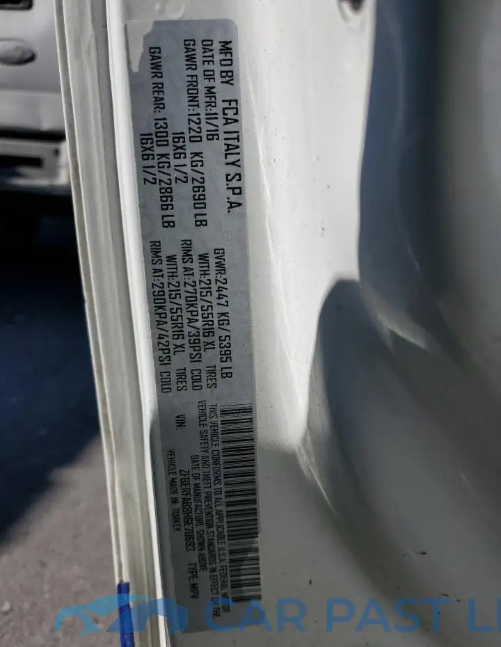 ZFBERFAB8H6E70693# 13