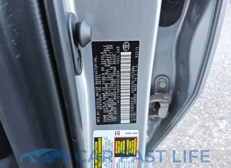 4T1C11AK5PU823604# 12