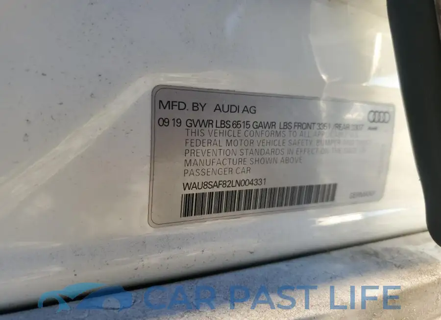 WAU8SAF82LN004331# 13