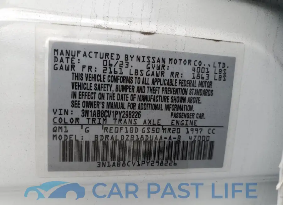 3N1AB8CV1PY298226# 12