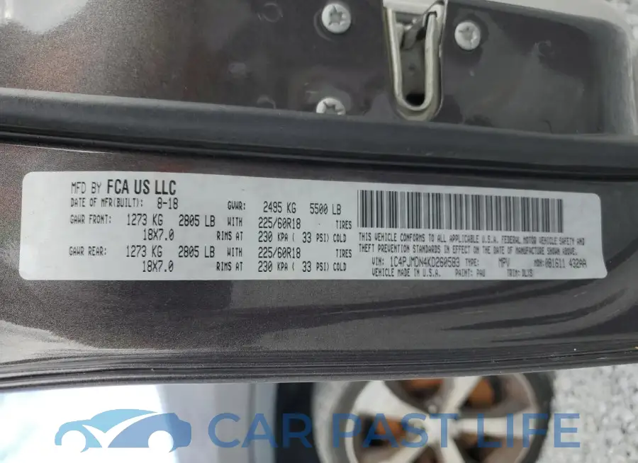 1C4PJMDN4KD260583# 14