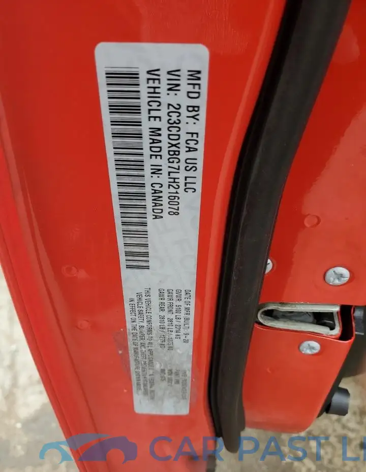 2C3CDXBG7LH216078# 12