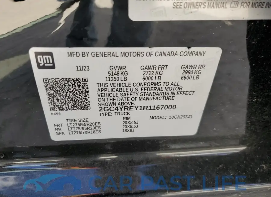 2GC4YREY1R1167000# 13