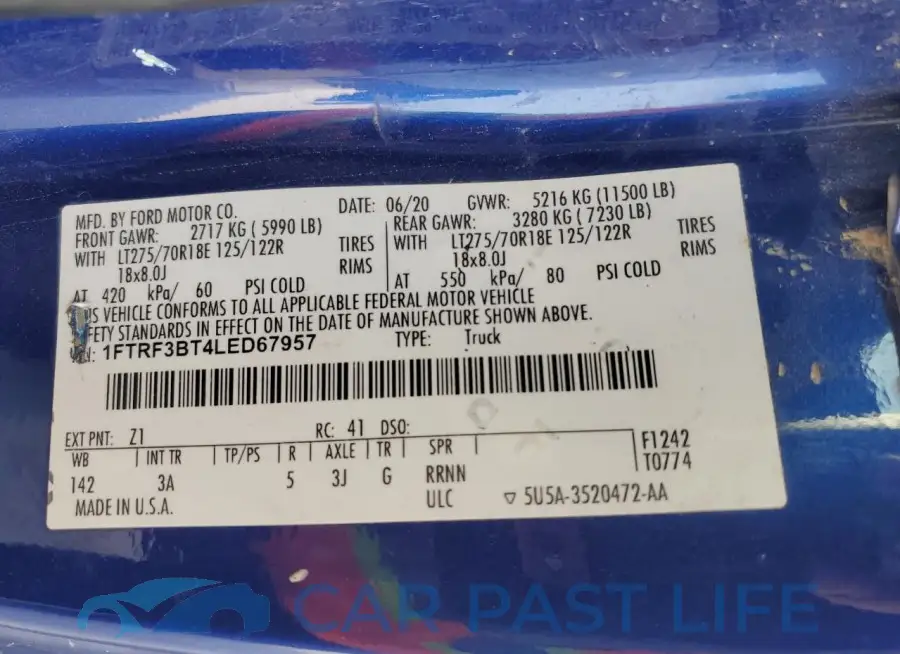 1FTRF3BT4LED67957# 12