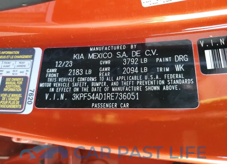 3KPF54AD1RE736051# 12