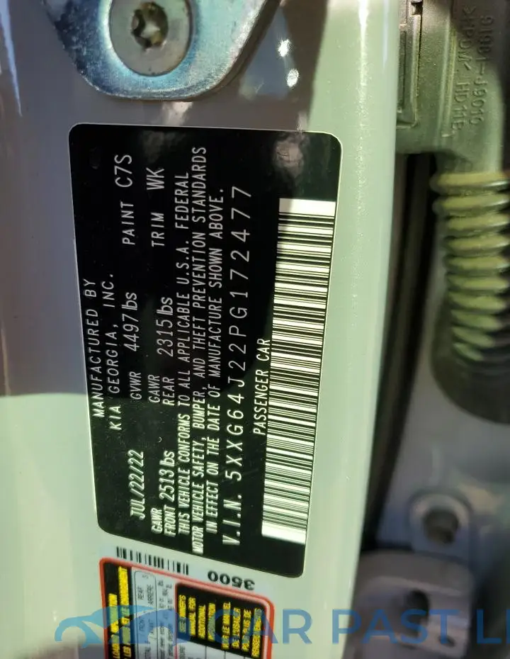 5XXG64J22PG172477# 12