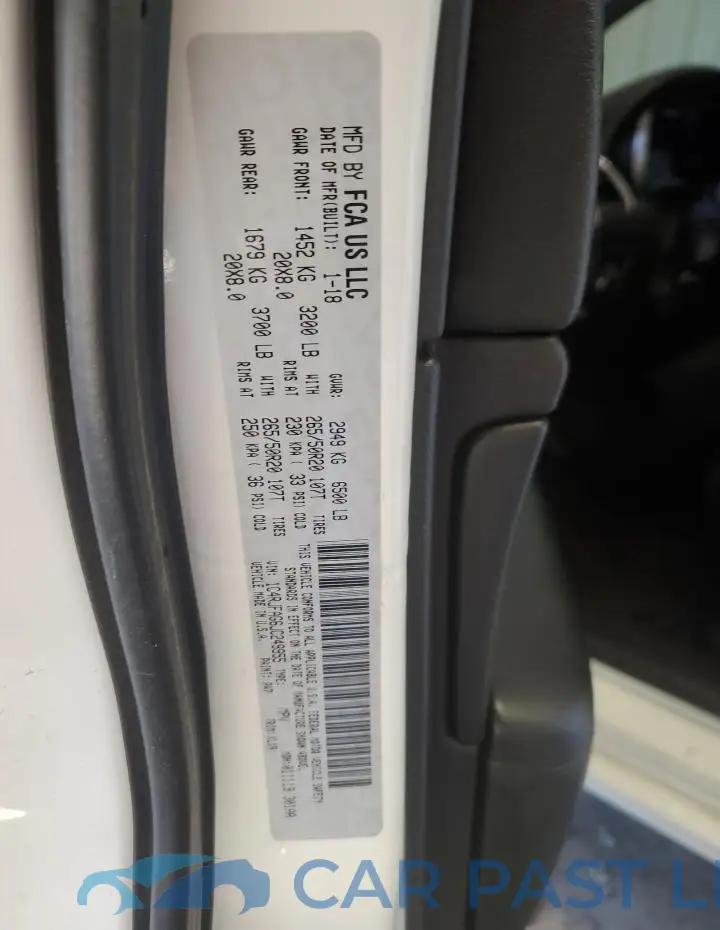 1C4RJFAG6JC249955# 14