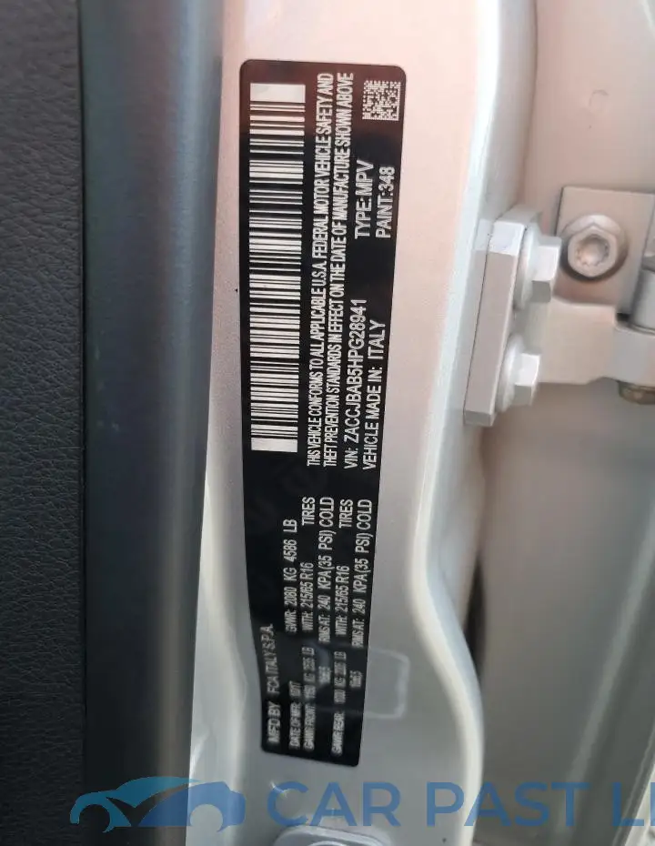 ZACCJBAB5HPG28941# 14