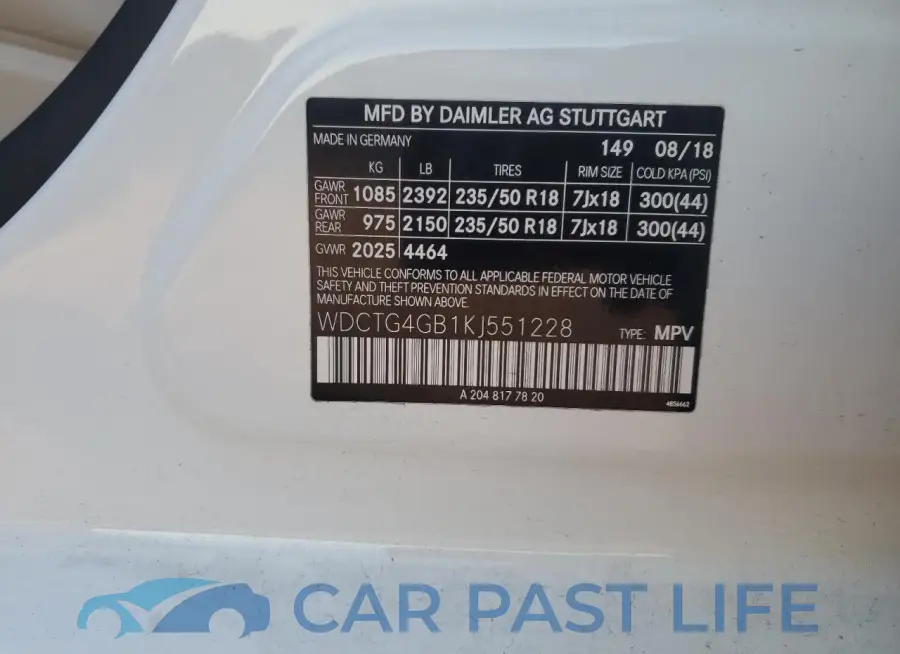 WDCTG4GB1KJ551228# 14