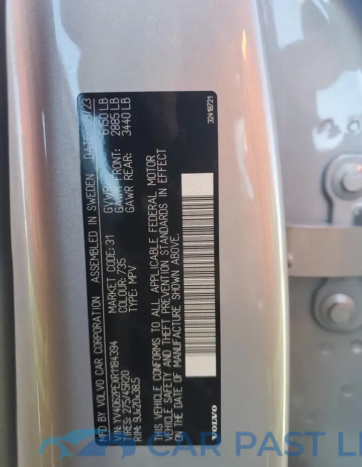 YV4062PEXR1184394# 14