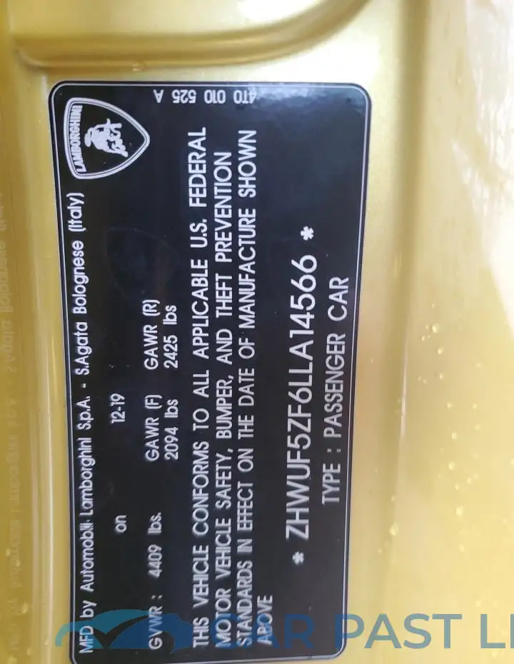 ZHWUF5ZF6LLA14566# 12