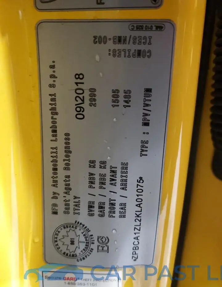ZPBCA1ZL2KLA01075# 14