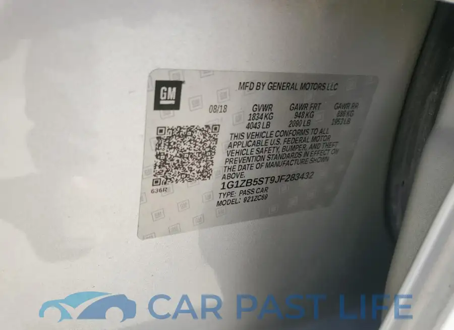 1G1ZB5ST9JF283432# 12
