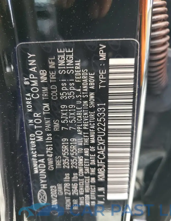 KM8JFCAEXPU225331# 13