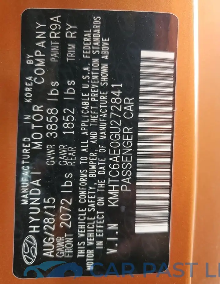 KMHTC6AE0GU272841# 12
