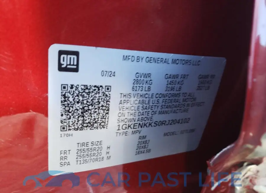 1GKENKKS0RJ204102# 13