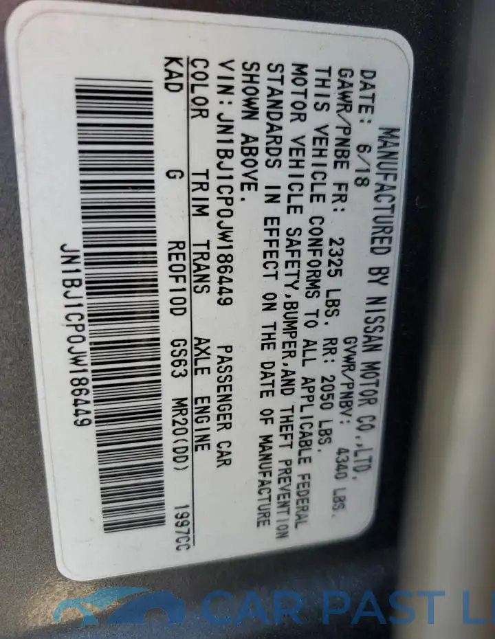 JN1BJ1CP0JW186449# 14