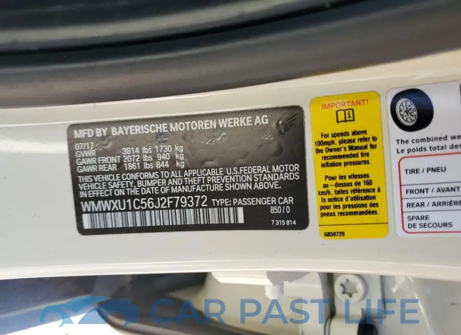 WMWXU1C56J2F79372# 12
