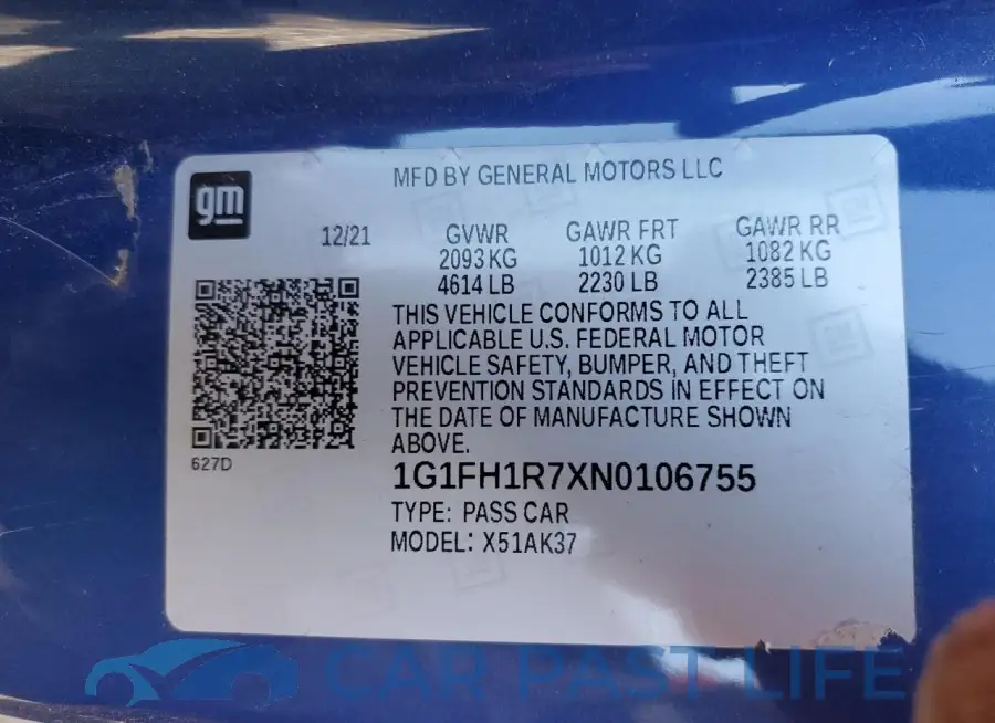 1G1FH1R7XN0106755# 12