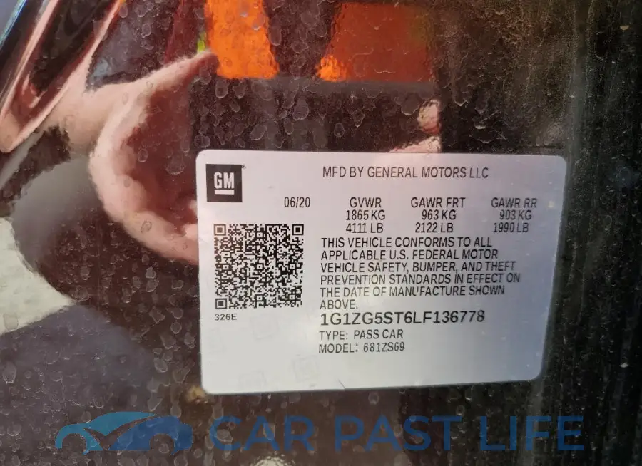 1G1ZG5ST6LF136778# 12