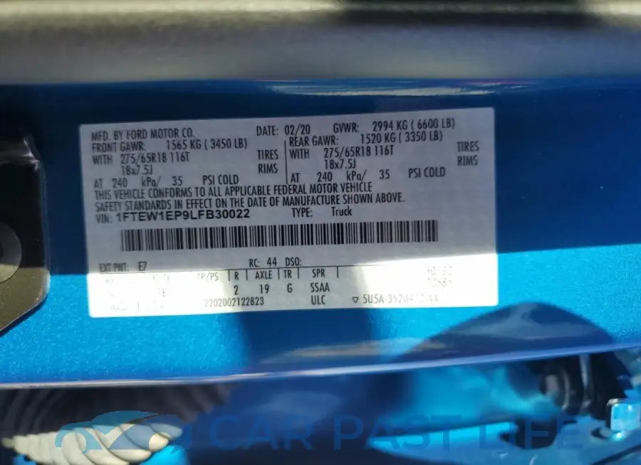 1FTEW1EP9LFB30022# 13