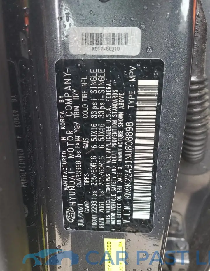 KM8K22AB1NU808898# 13