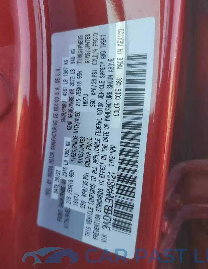 3MVDMBBL9NM448121# 13