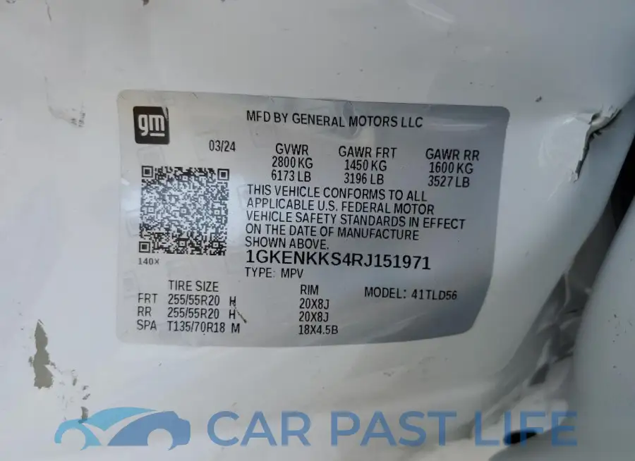 1GKENKKS4RJ151971# 13