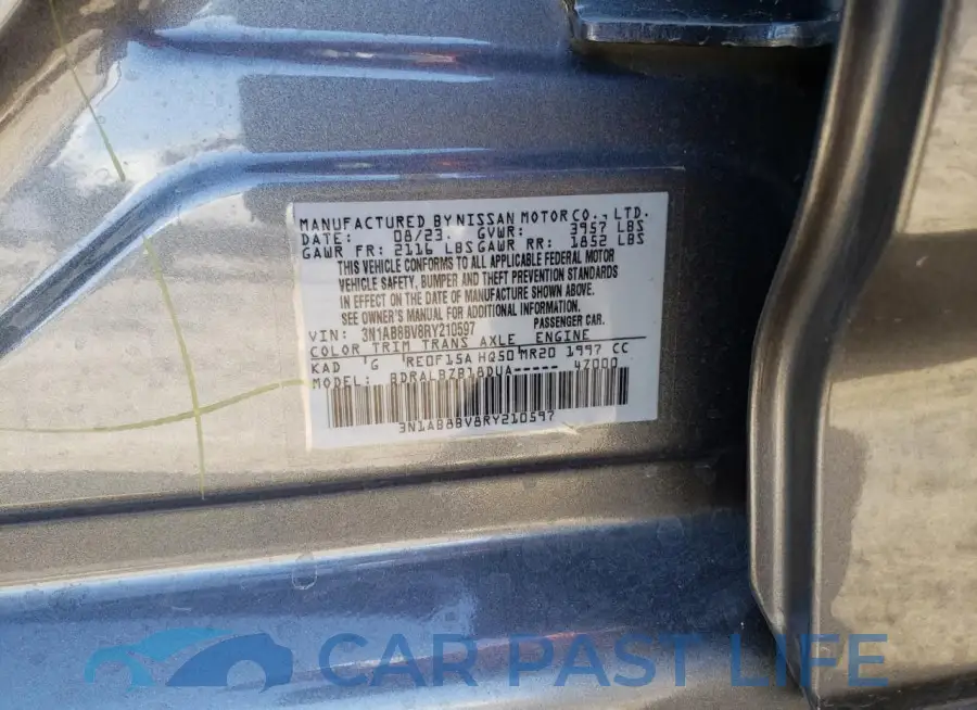 3N1AB8BV8RY210597# 12